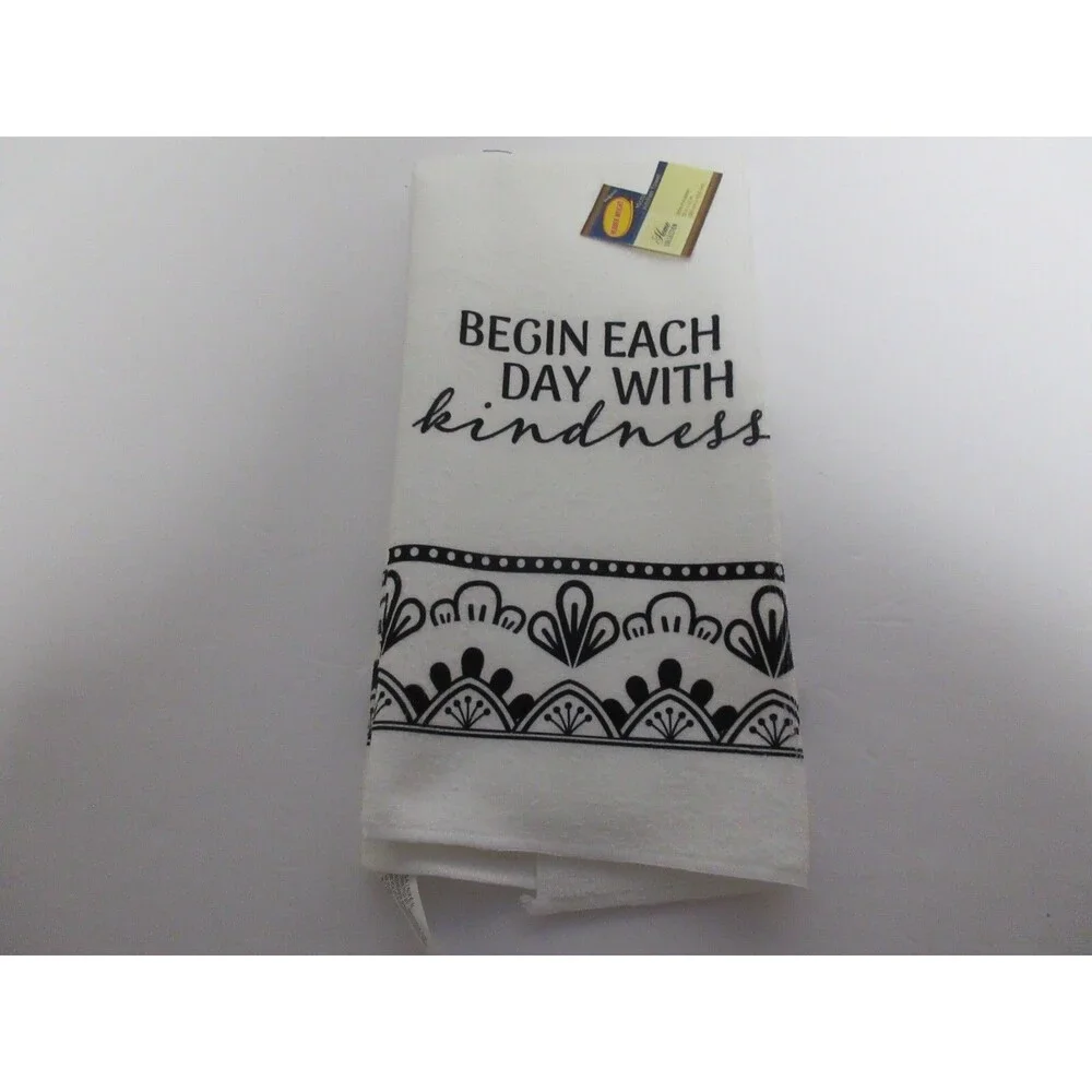 4 PIECE SET (1) Oven Mitt (2) Pot Holders (1) Kitchen Towel Begin with Kindness